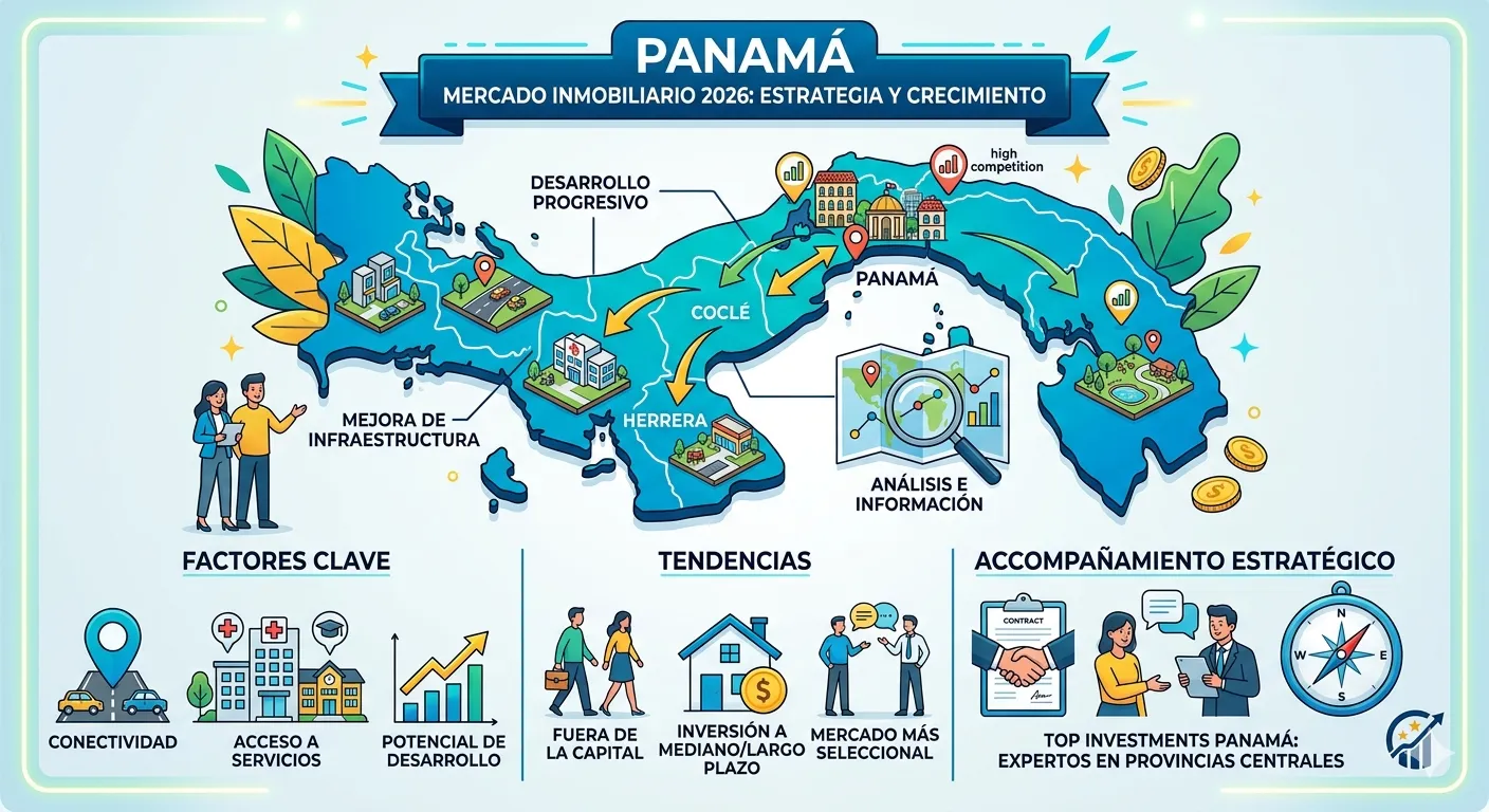 Mapa del mercado inmobiliario en Panamá