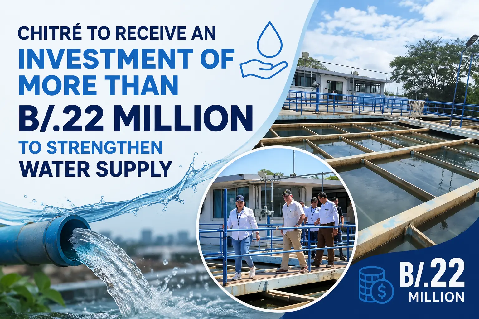 Water treatment infrastructure boosting the market to invest in Chitré Panama and Azuero