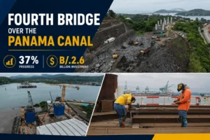 Fourth Bridge over the canal construction site to invest in Panama infrastructure