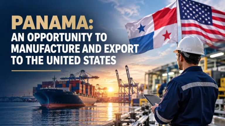 Manufacturing in Panama for export to the United States, with the Panama Pacifico special economic area in Arraijan, Panama province