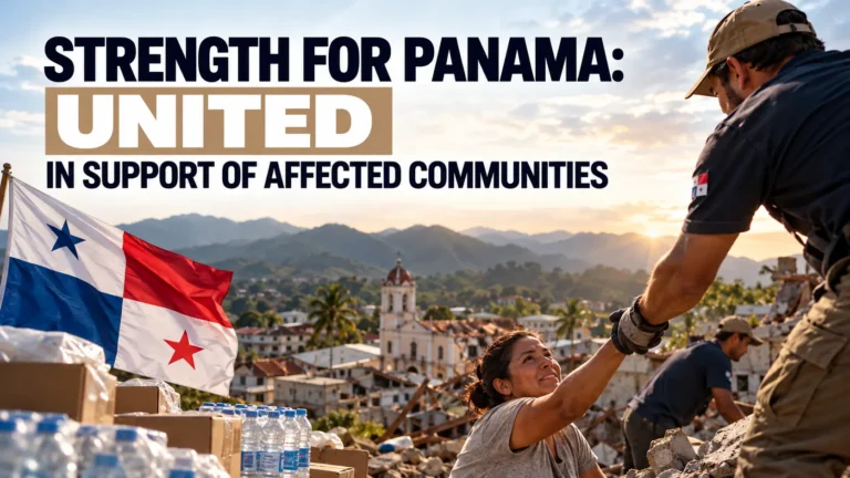 Panama earthquake 2026 solidarity message for affected communities in Veraguas, Herrera, Los Santos and Coclé, Panama